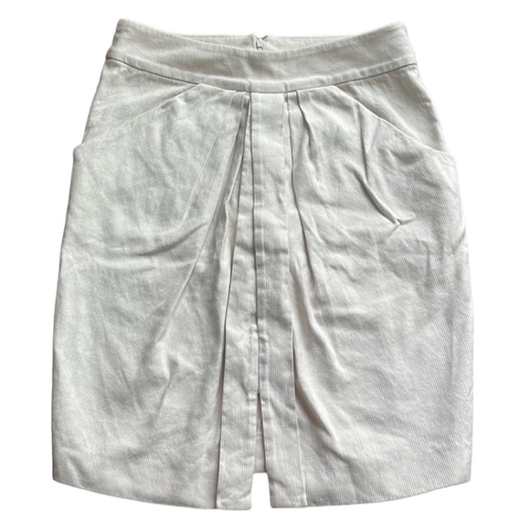 Stella McCartney Cream and White vintage pinstriped skirt - Picture 4 of 9